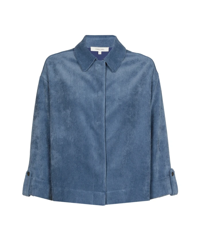 

Бархатная спортивная блузка-жакет Marie Mãro, синий