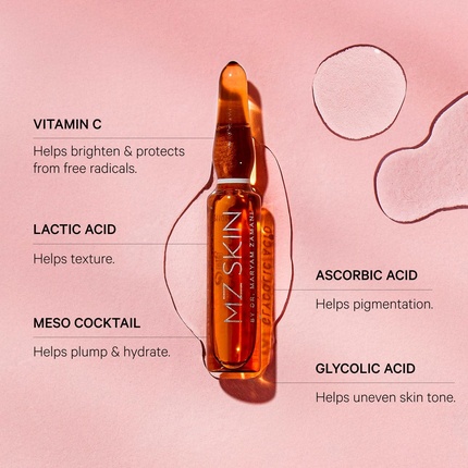 Ампулы Mz Skin Glow Boost для 5-дневного ухода за кожей, сияние кожи с витамином С Mz Skin By Maryam Zamani Md — фото 2