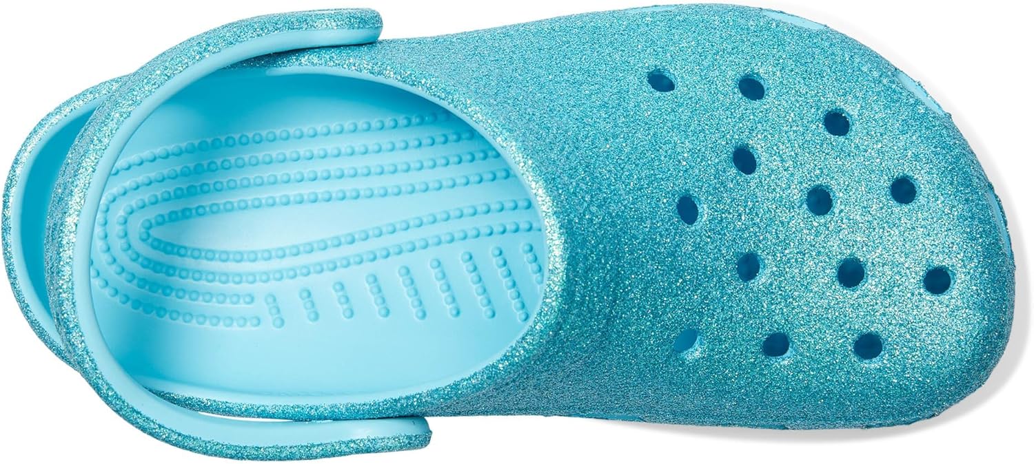 Детские кроксы Crocs Classic с блестками, Tinted Glass — фото 2