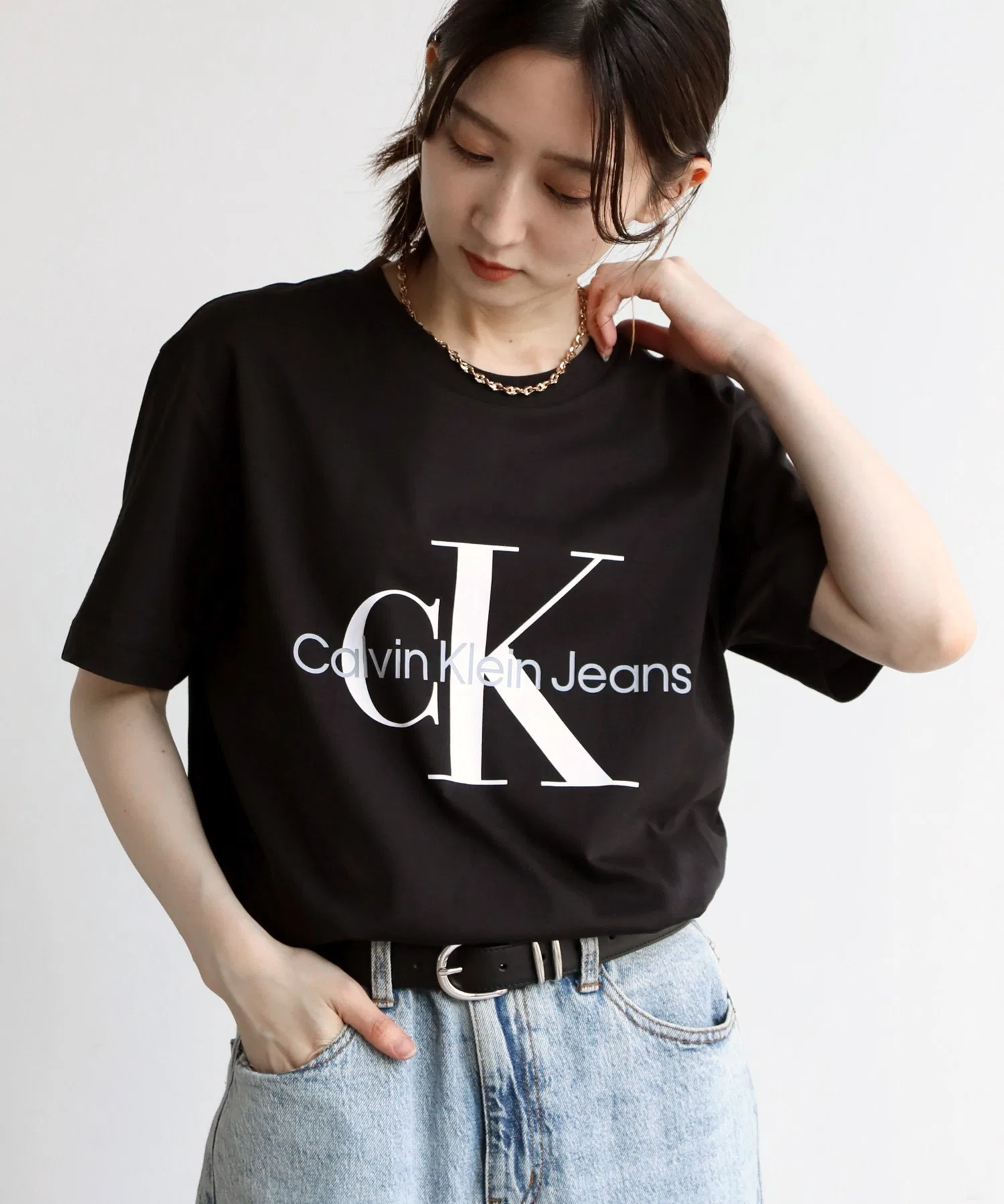 Женская футболка Calvin Klein Jeans Core Monogram Slim