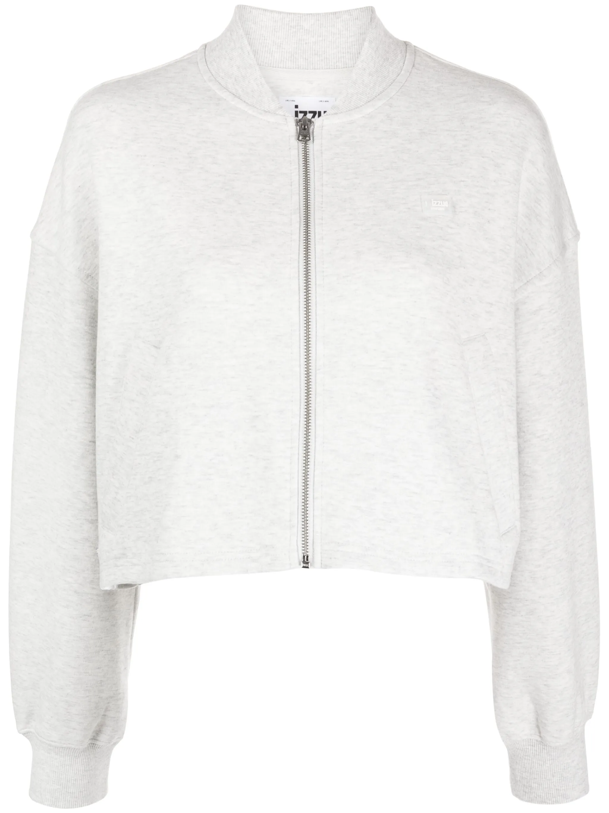 

Толстовка на молнии с аппликацией Izzue, серый