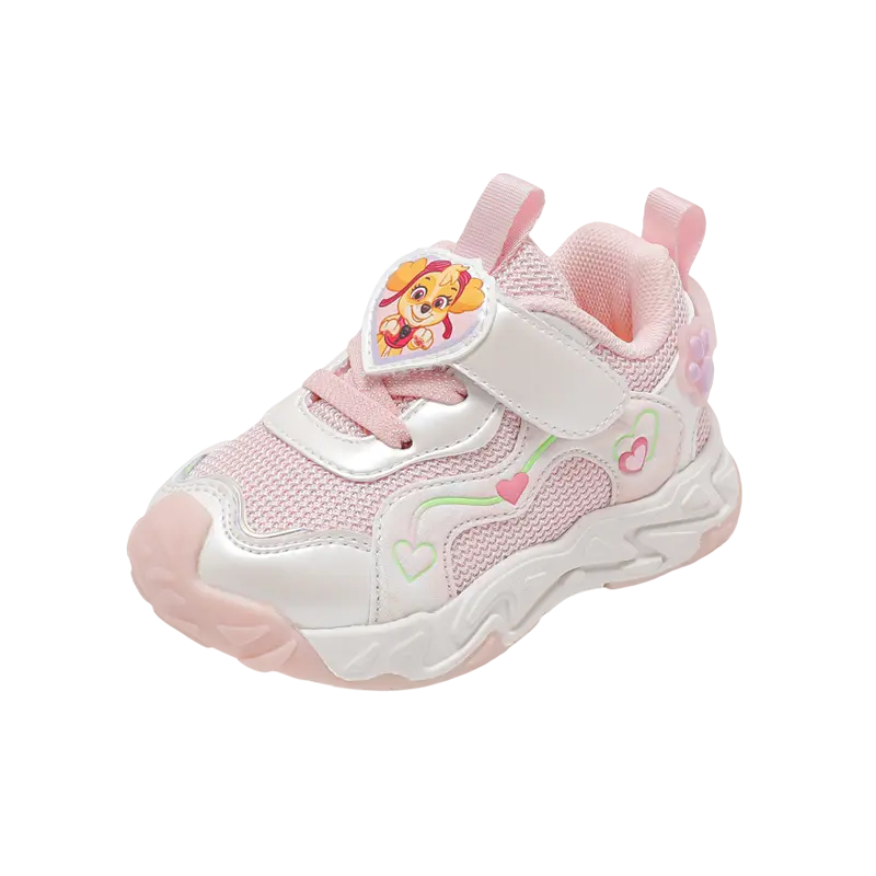 

Дышащие низкие повседневные детские кроссовки для детей 3-7 лет PAW PATROL, розовый