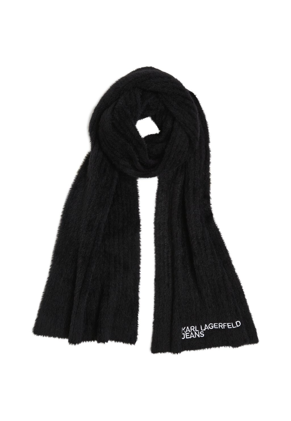 

Шарф FLUFFY Karl Lagerfeld Jeans, черный