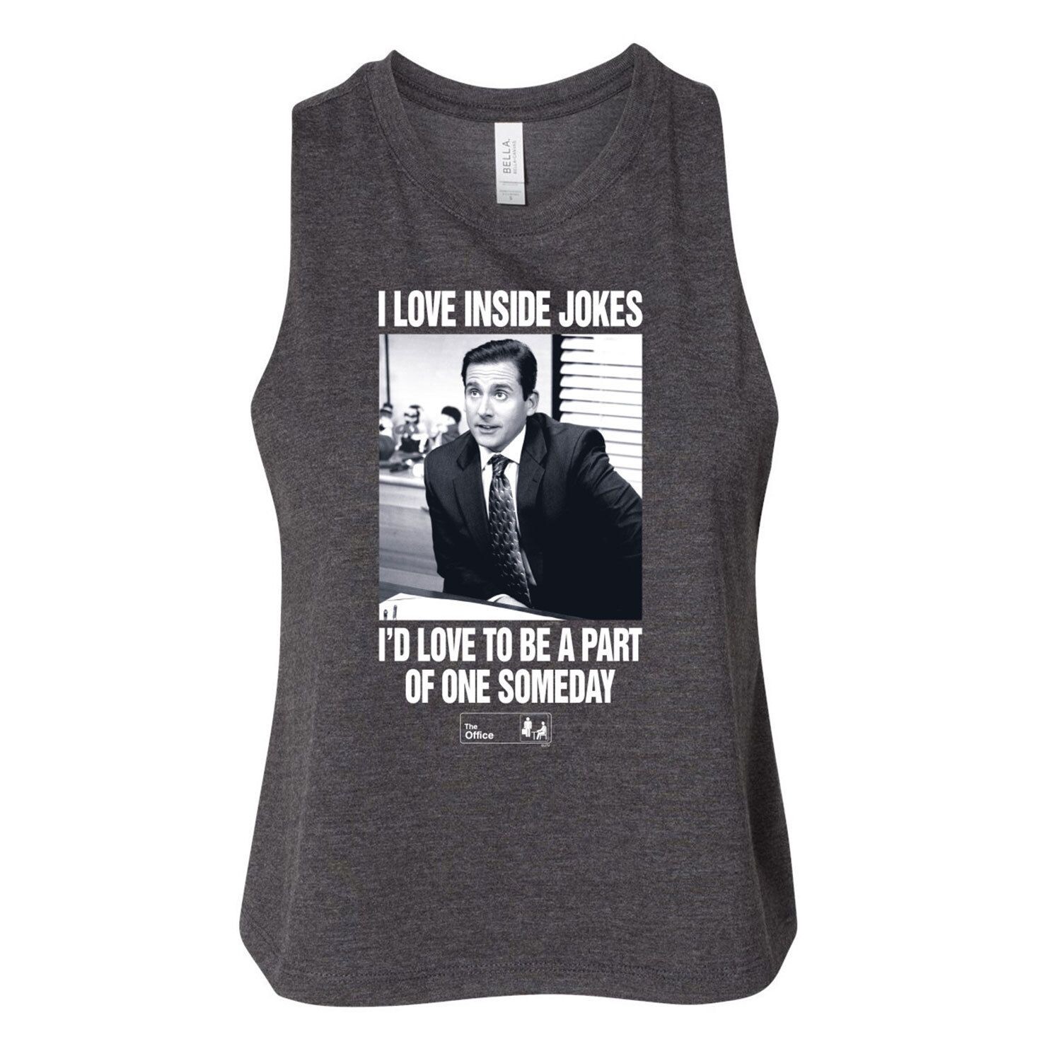 

Укороченная майка The Office Michael Love для юниоров Licensed Character, серый