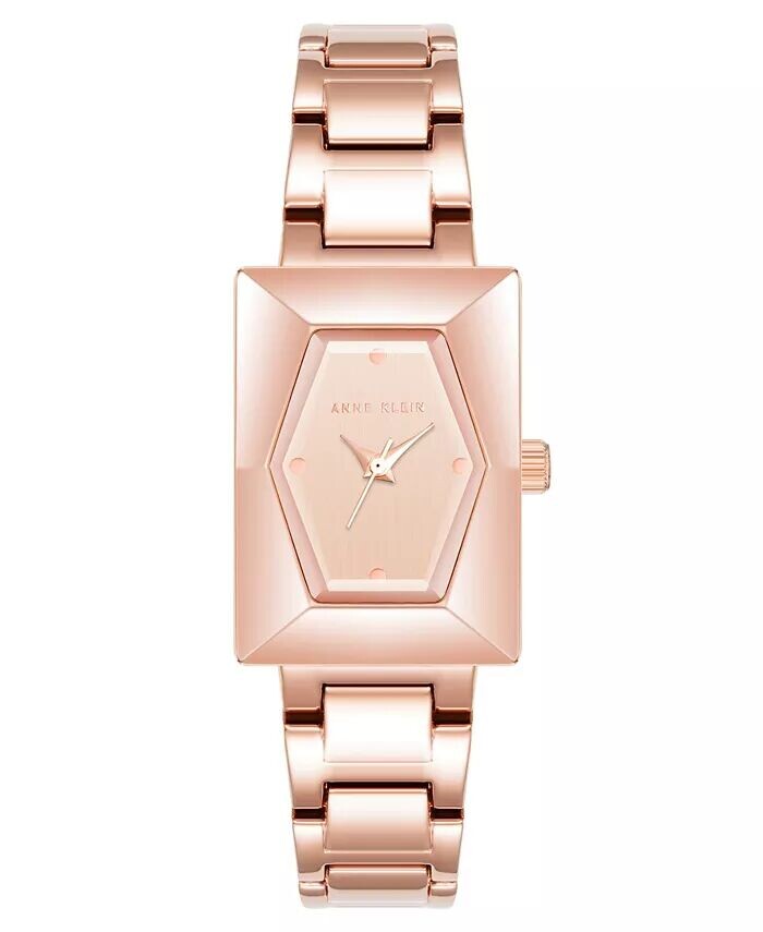 

Женские кварцевые часы-браслет из сплава розового золота, 20,5 мм Anne Klein