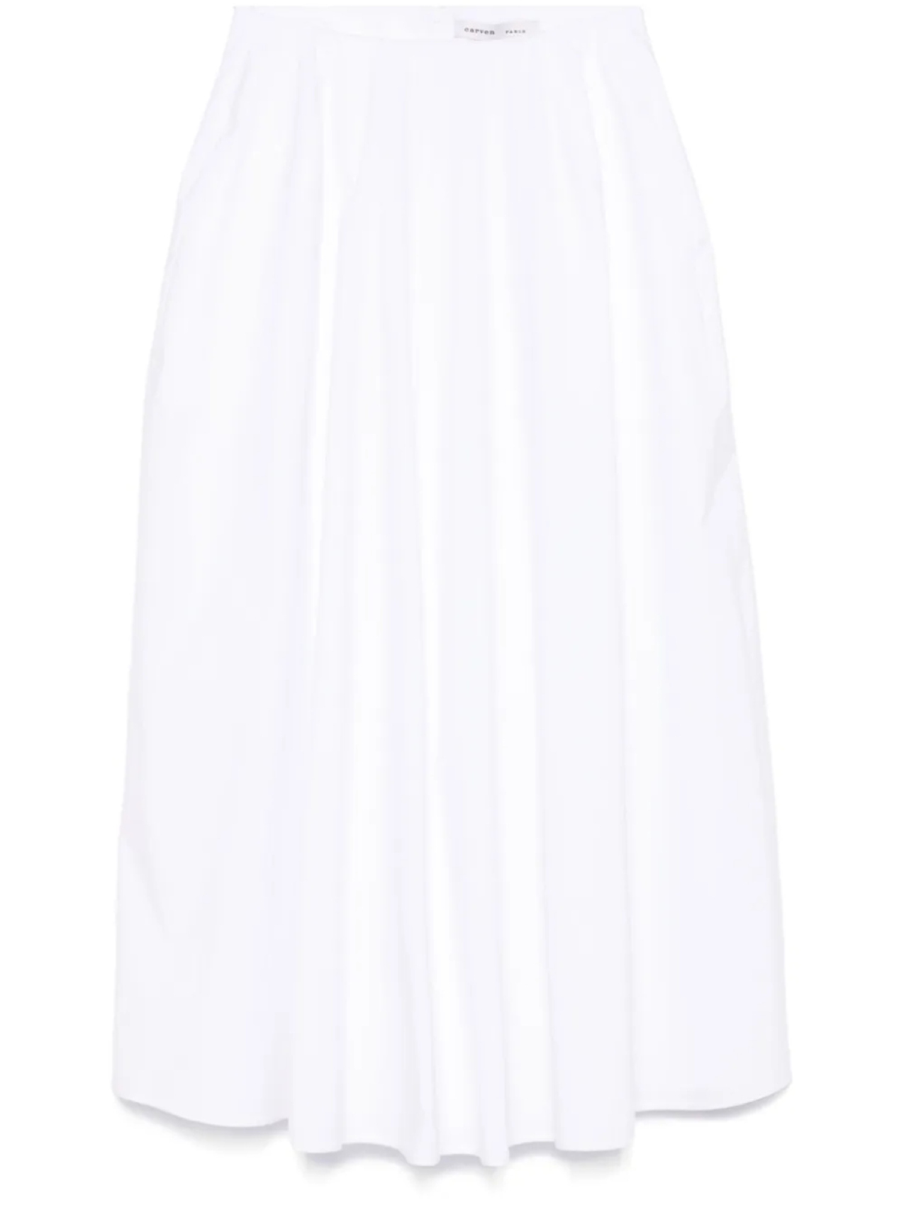 

Юбка миди из хлопка Carven, белый