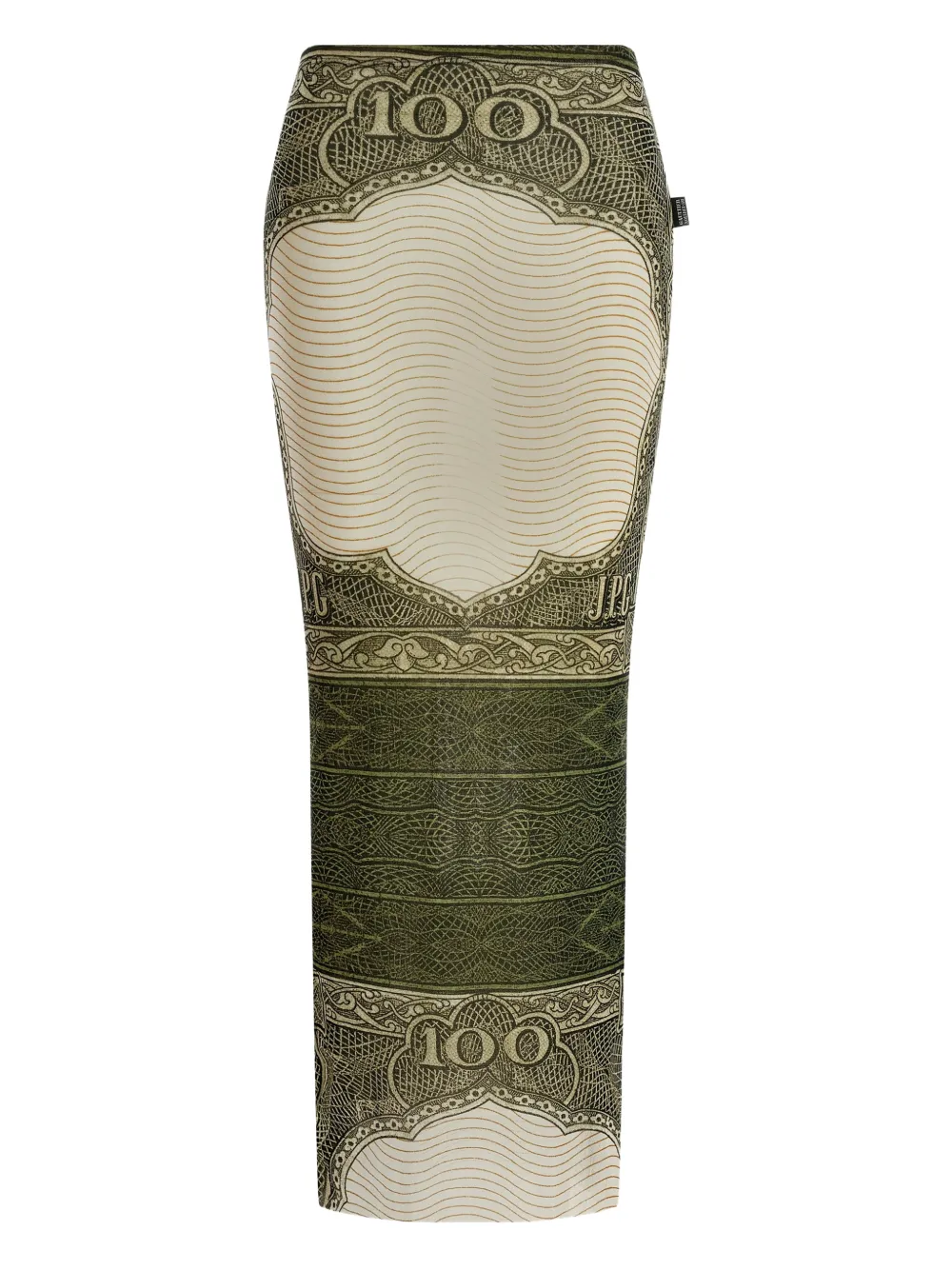 

Юбка макси Re-edition - The Green Cartouche с принтом Jean Paul Gaultier, нейтральный