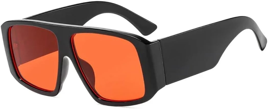 

Солнцезащитные очки с защитой UV400 | Прозрачные градиентные широкие дужки в стиле панк | для женщин и мужчин, для занятий спортом на открытом воздухе и вождения DSVIGF, C4-black Red