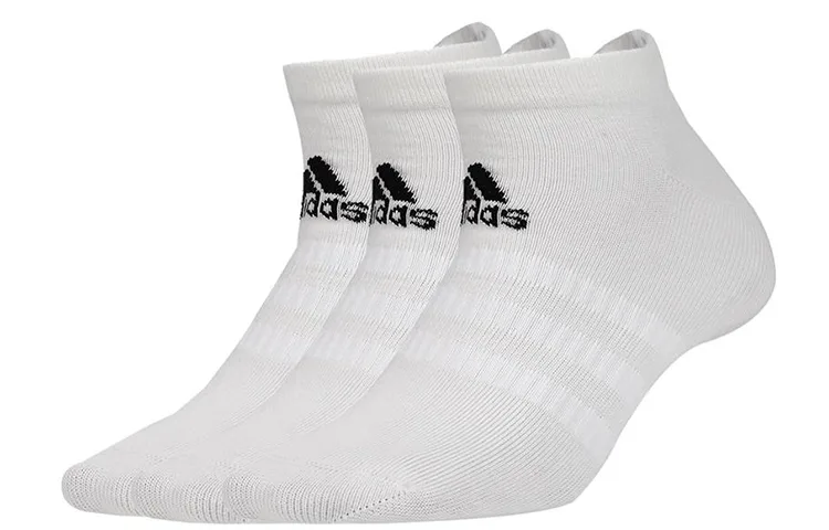 Adidas Носки короткие унисекс набор из 3 пар белые