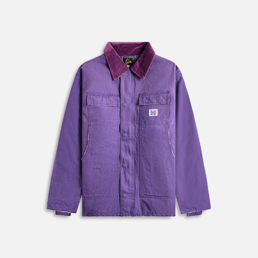 

Куртка Needles Lumberjack Coat 11oz Cotton Oxford, фиолетовый