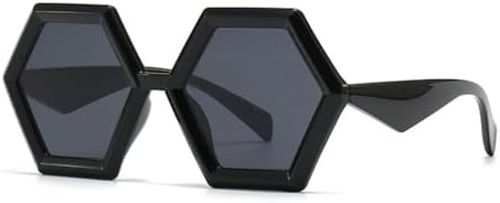 

Солнцезащитные очки в стиле ретро Polygon для женщин, градиентные оранжевые оттенки, защита от ультрафиолета UV400; солнцезащитные очки для мужчин, двухцветные MTZJH, 1