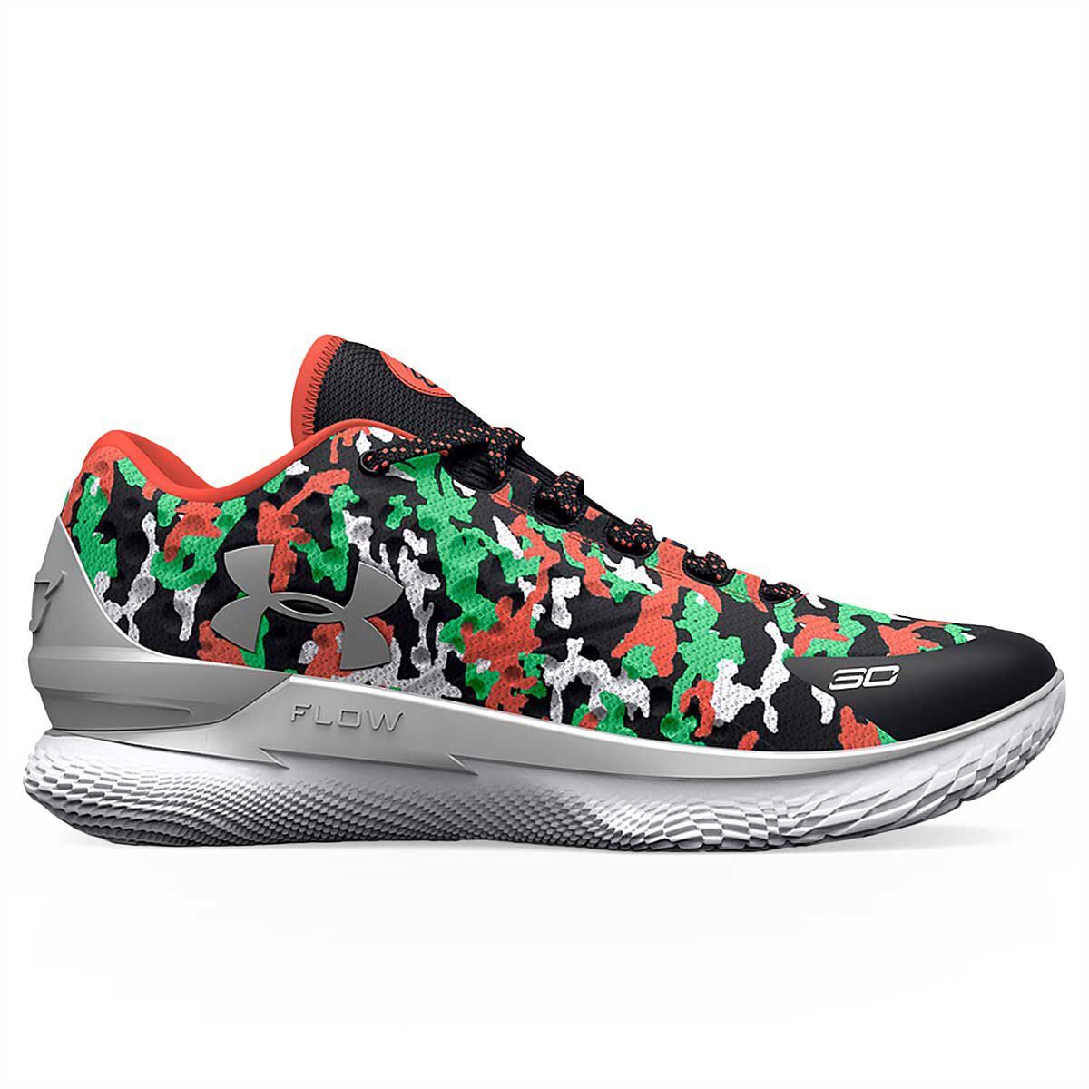 

Баскетбольные кроссовки Curry 1 Low Flotro Under Armour, цвет Black / Antifreeze / After Burn