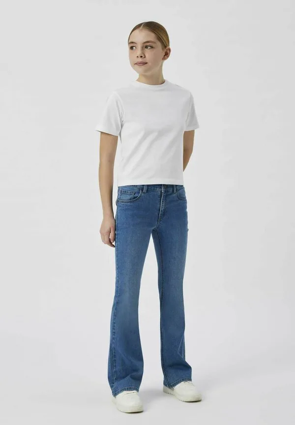 Джинсы-Клеш Two Soon, Medium Blue Denim