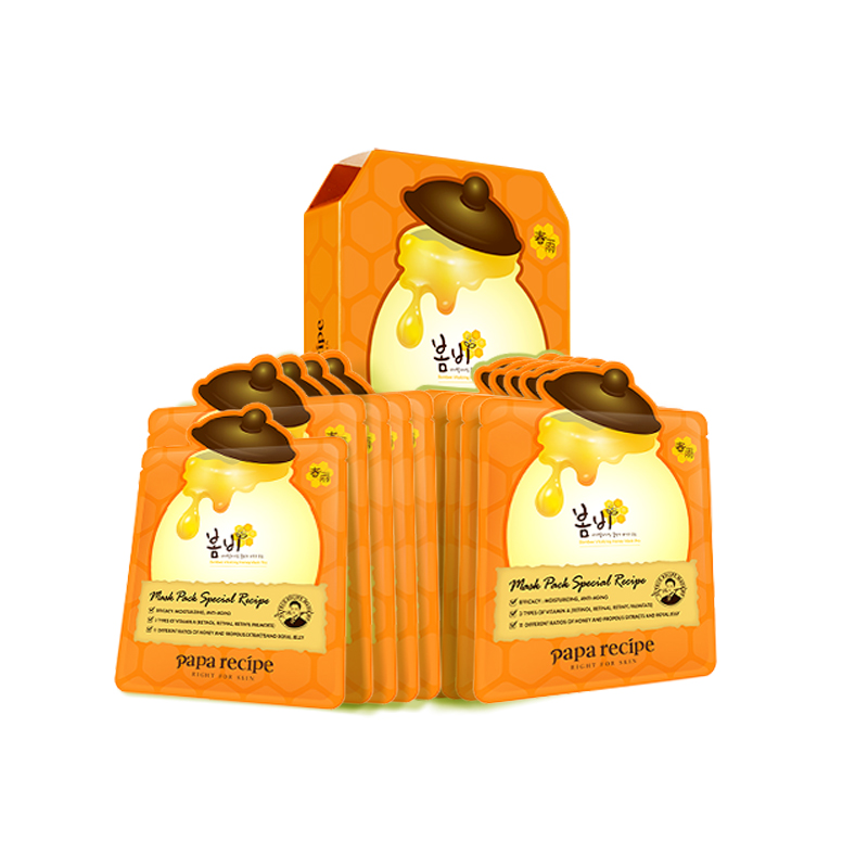 Маска для лица Papa Recipe — 3 Orange Spring Rain подтягивающая, увлажняющая, для всех типов кожи /упаковка — фото 2