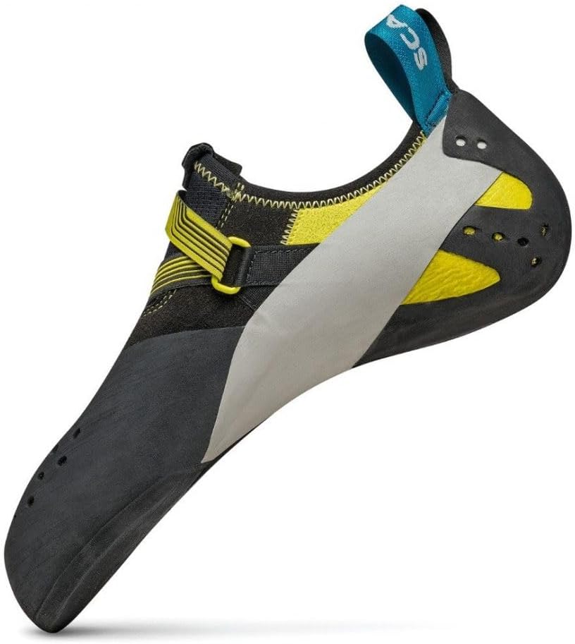 Мужские скальные туфли SCARPA Veloce для зала, черный/желтый — фото 4