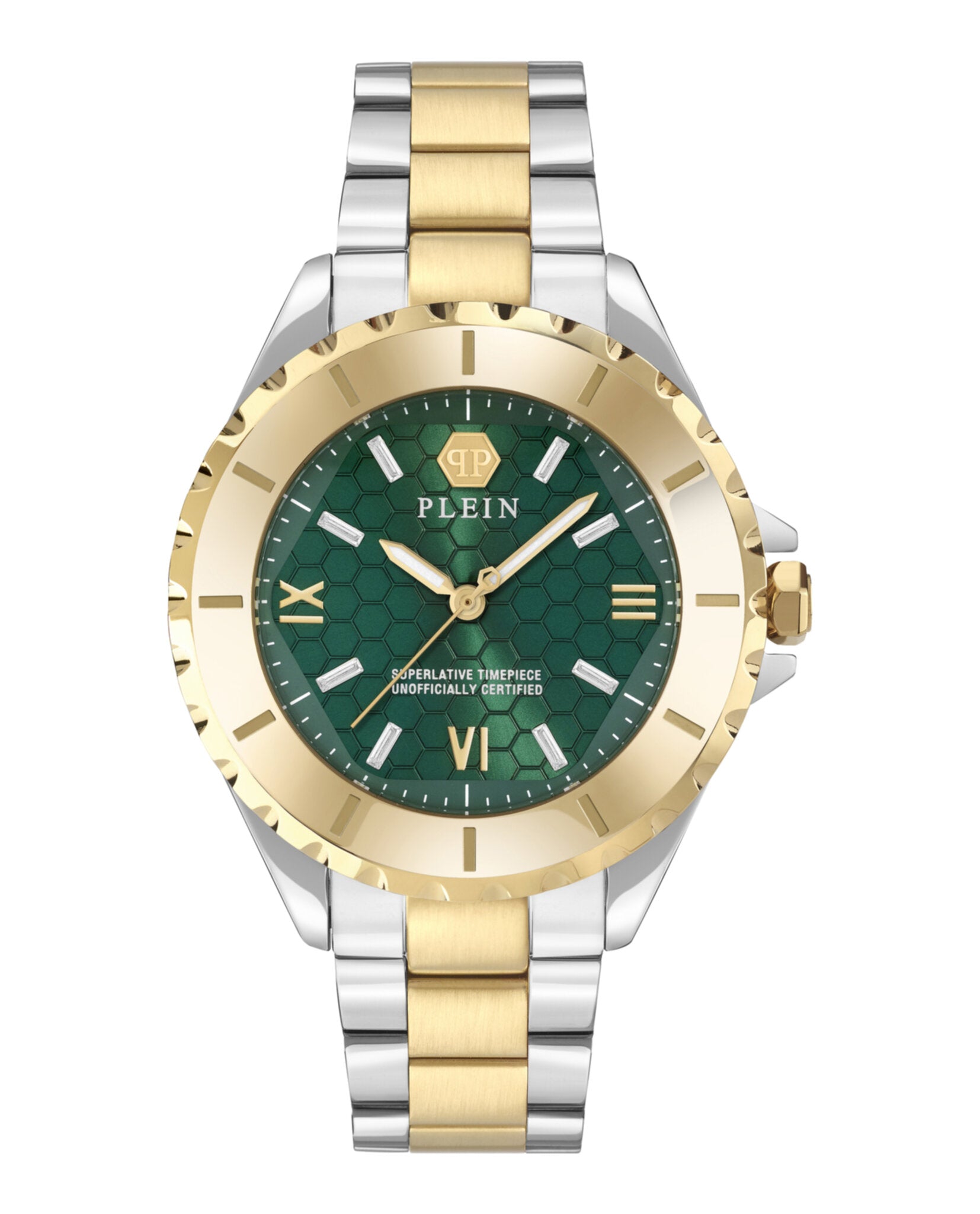 

Часы Plein Heaven Crystal PHILIPP PLEIN, цвет two tone/two tone/green