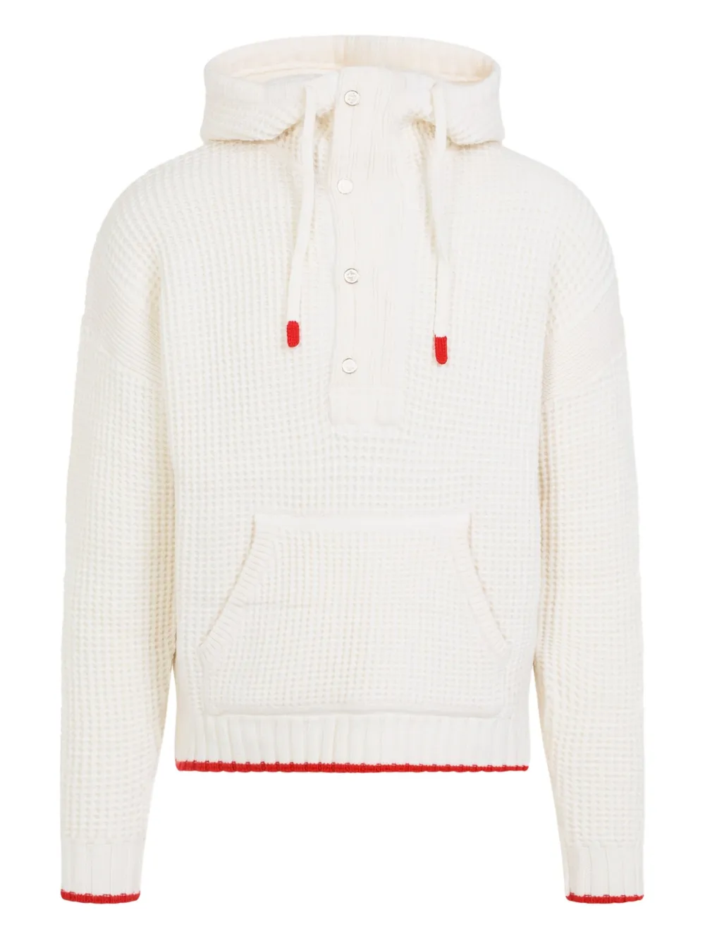 

Фактурный свитер с капюшоном CASABLANCA, белый