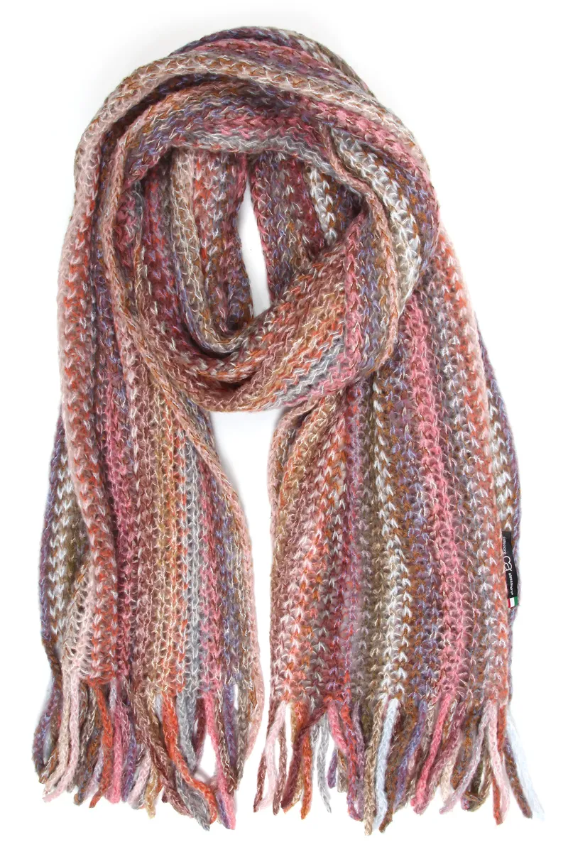 

Шерстяной шарф COLLEZIONE ALESSANDRO "Wiara", производство Италия, цвет Pastellmulti