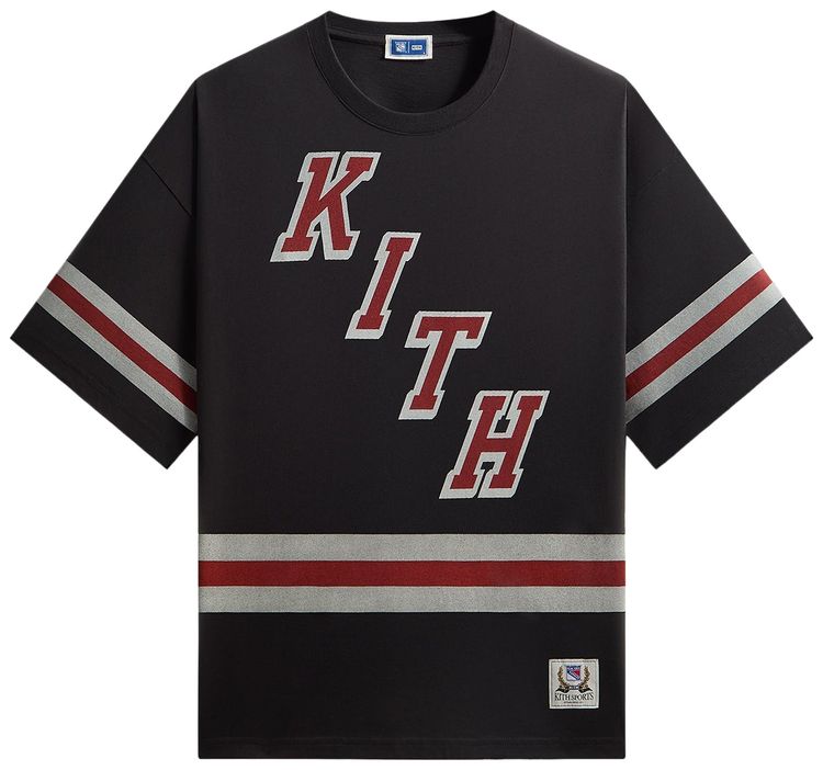 

Футболка Kith For The New York Rangers Retro Centennial Bishop Tee, черный