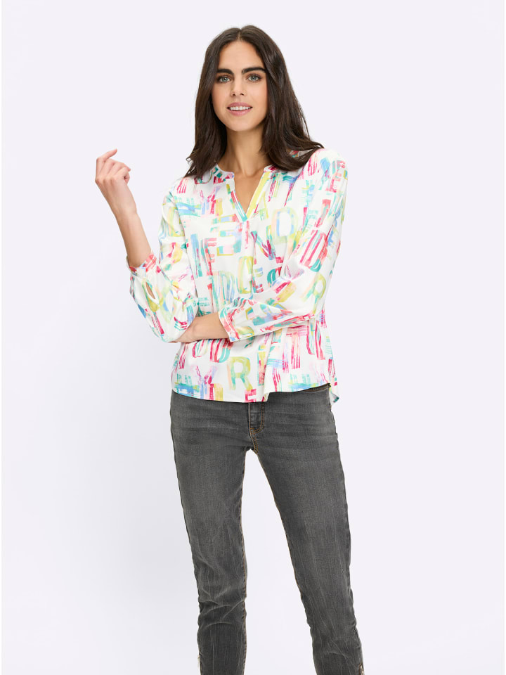 

Heine Блузка с принтом цвета экрю и лайма