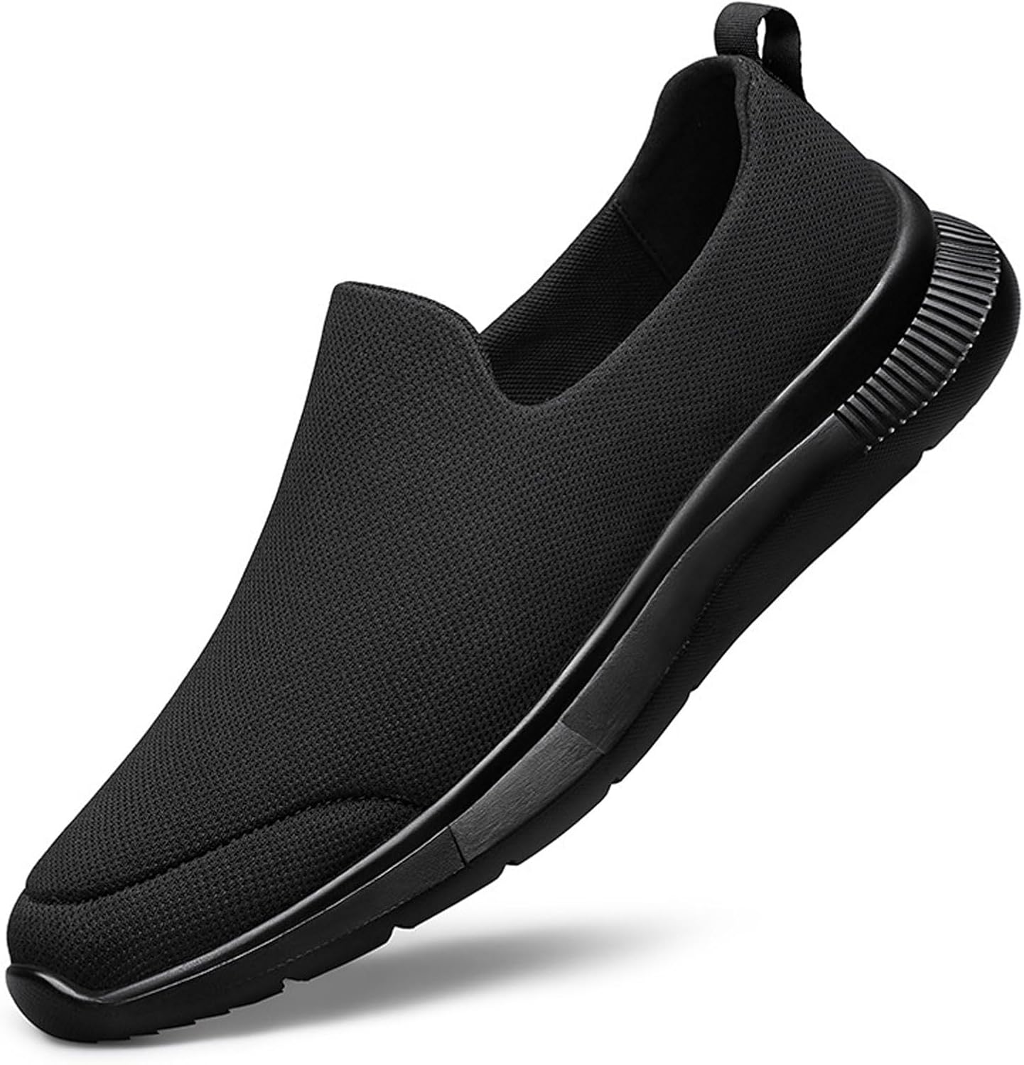 

Мужские ортопедические слипоны кроссовки с дышащей вязаной поверхностью, удобной платформой, поддержкой свода стопы, очень широкие, комфортные, нескользящие кроссовки для тренировок, стояния весь день, ходьбы и бега Xhognls, серый