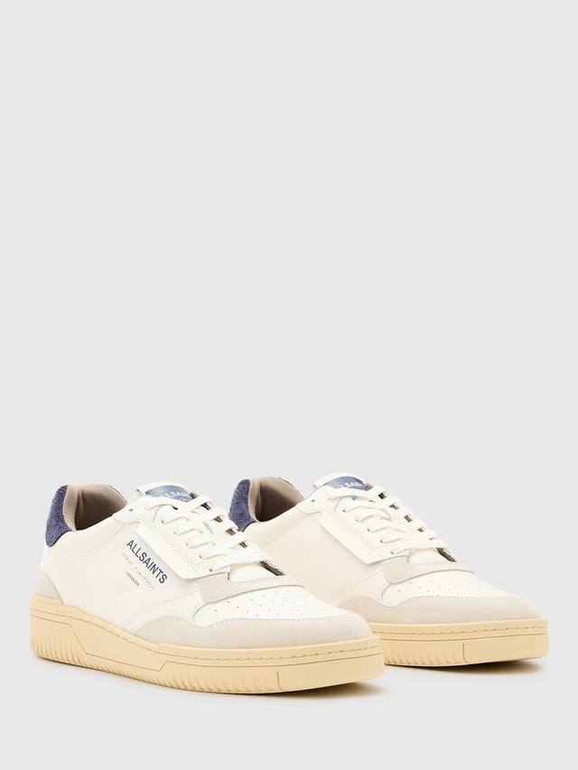Кроссовки с низким верхом из кожи regan AllSaints, цвет White/Blue — фото 3