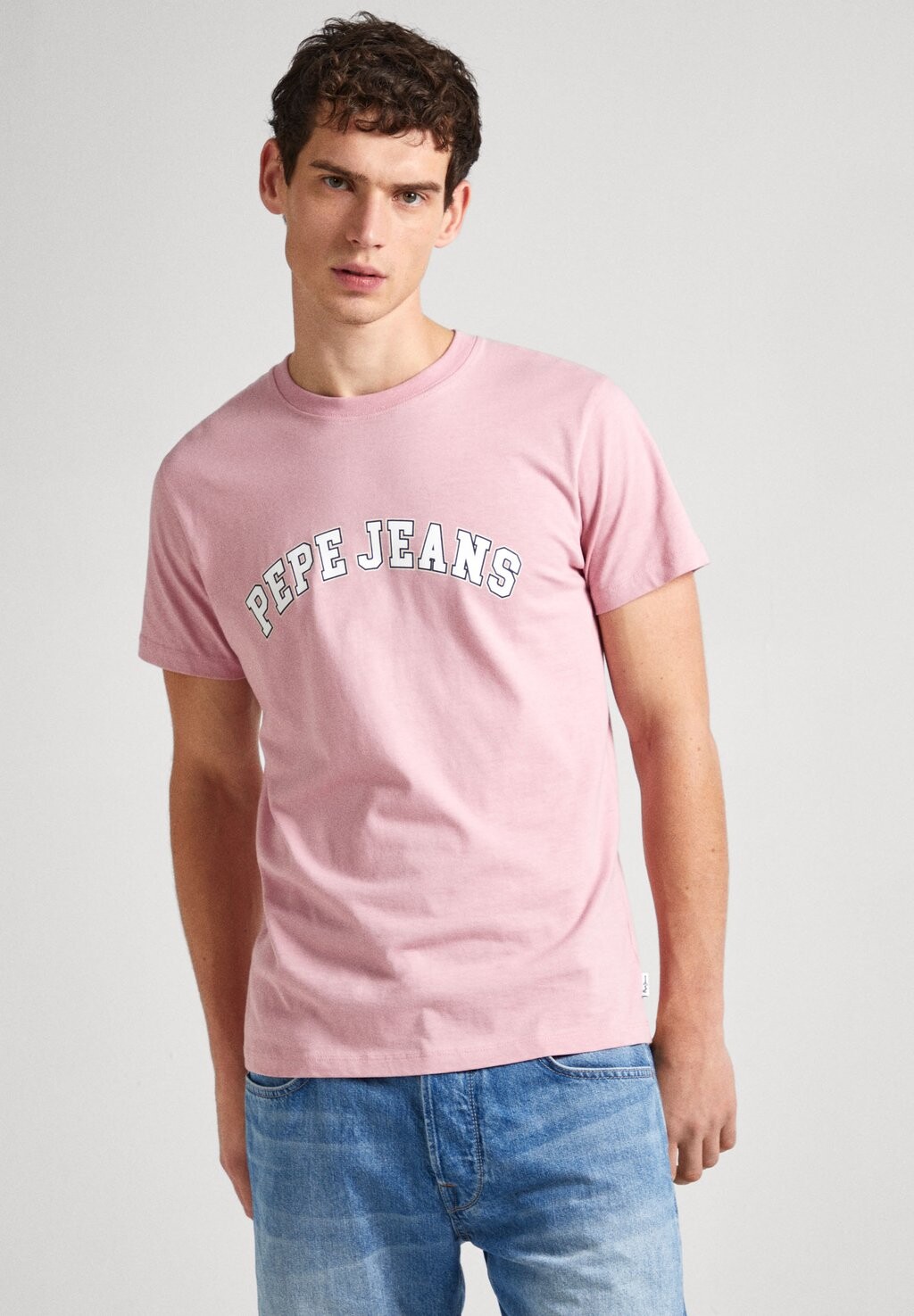 

Футболка с принтом CLEMENT Pepe Jeans, розовый