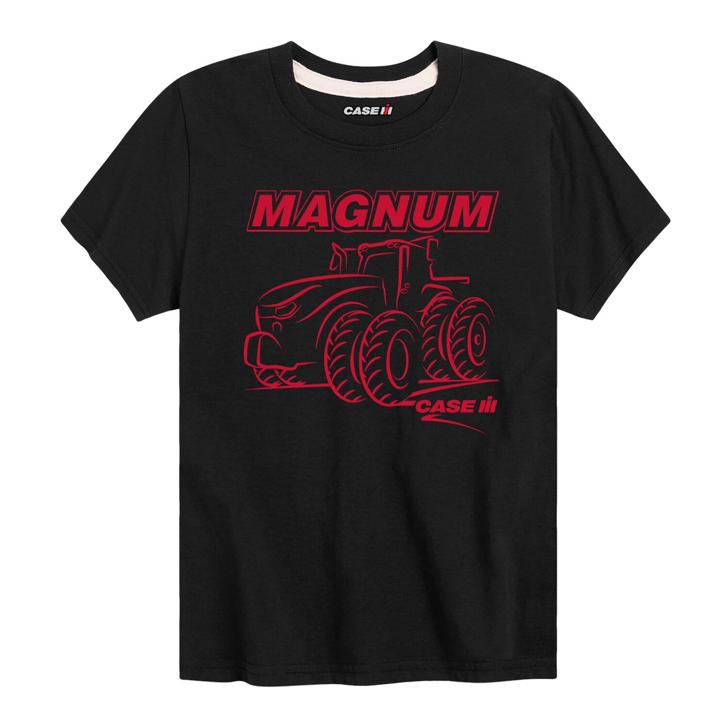 

Футболка Case IH Magnum Tractor с графическим рисунком для мальчиков 8–20 лет Licensed Character, черный