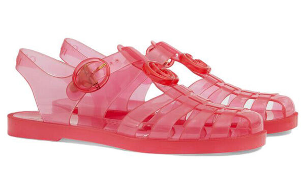 Сандалии gg fisherman sandal 'deep coral' Gucci, красный — фото 2