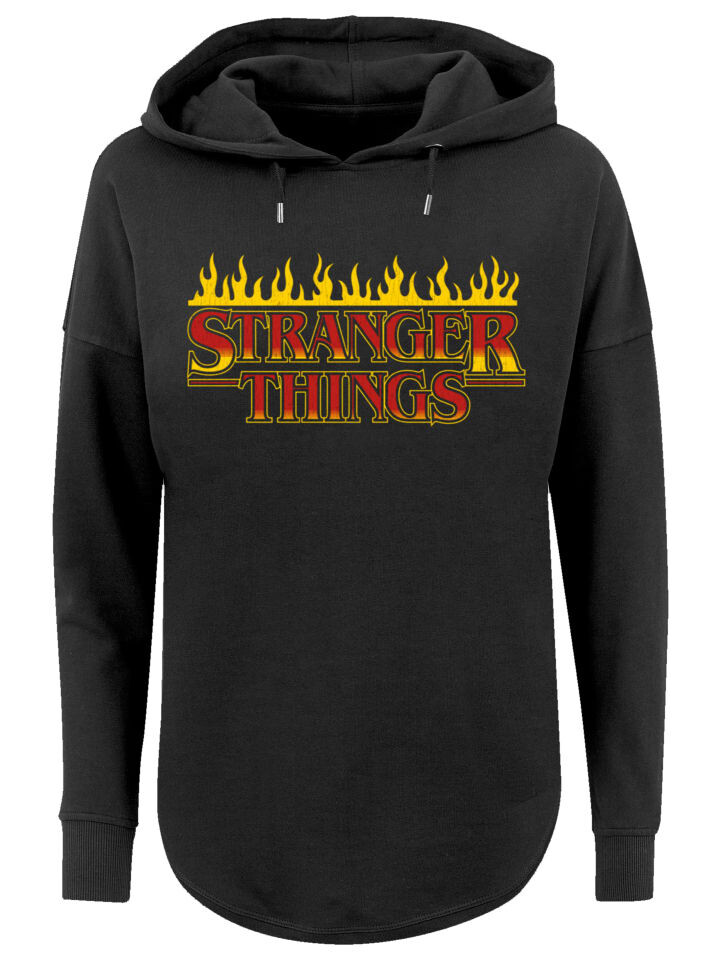 

Пуловер F4NT4STIC Oversized Stranger Things Fire Logo Men Netflix TV Series, черный