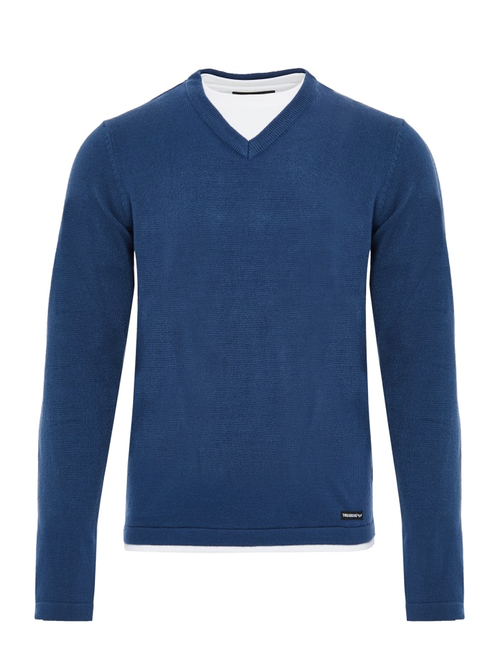 

Пуловер Threadbare, цвет denim blue