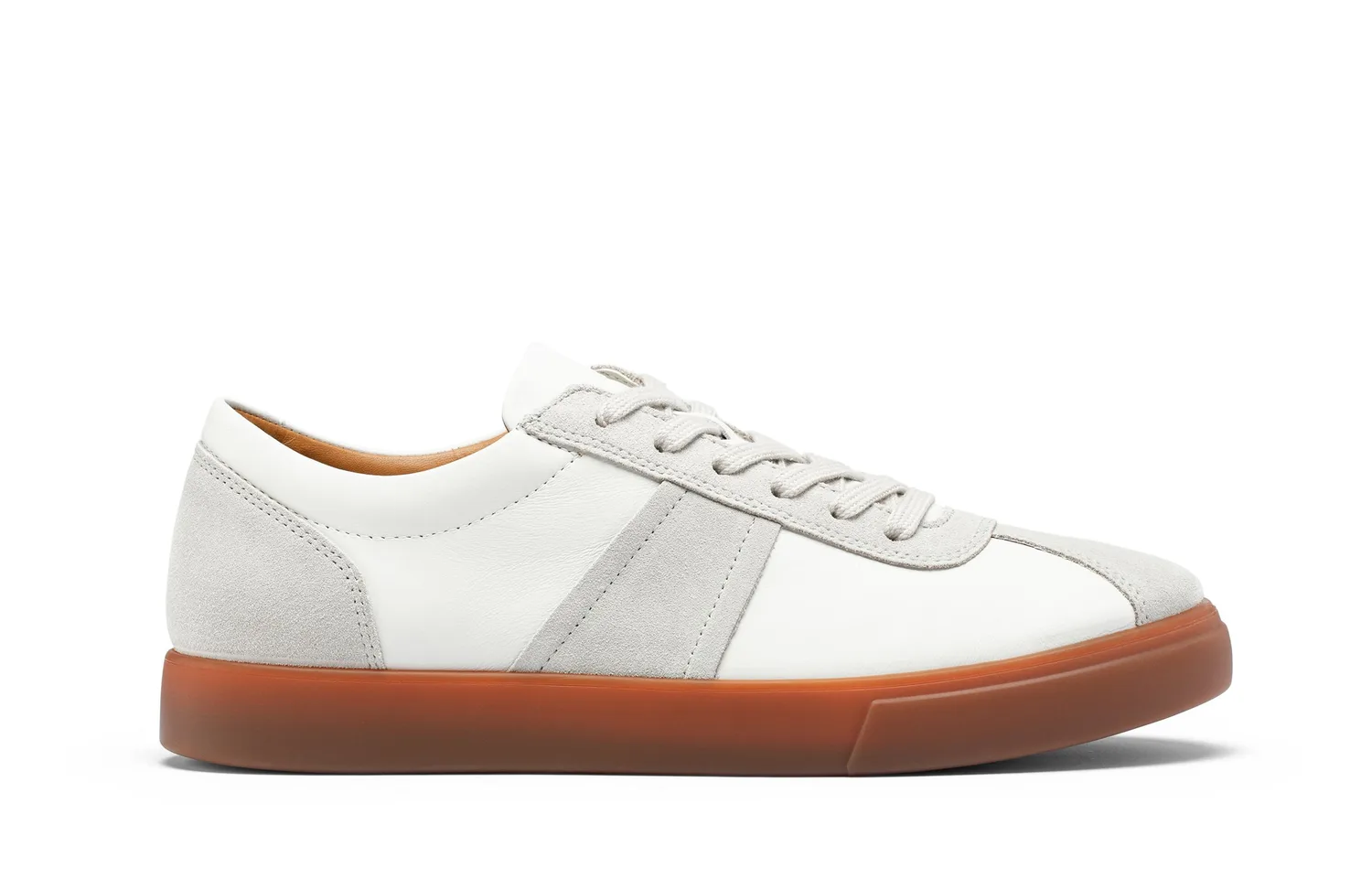 Ecco SS26 SOFT 10 Collection Low top German Army Trainers мужские белые — фото 4
