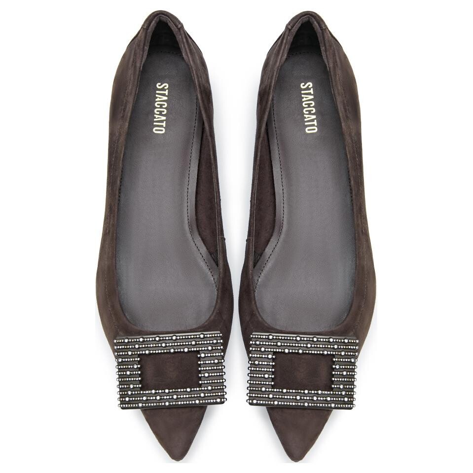 Туфли женские повседневные Women's Casual Shoes Women's Staccato, цвет Meteorite Gray — фото 3