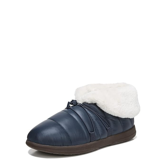 Женские тапочки Vionic Gabrie Puffy Arch Supporting Slip, синие, с искусственным мехом, JOBB1596