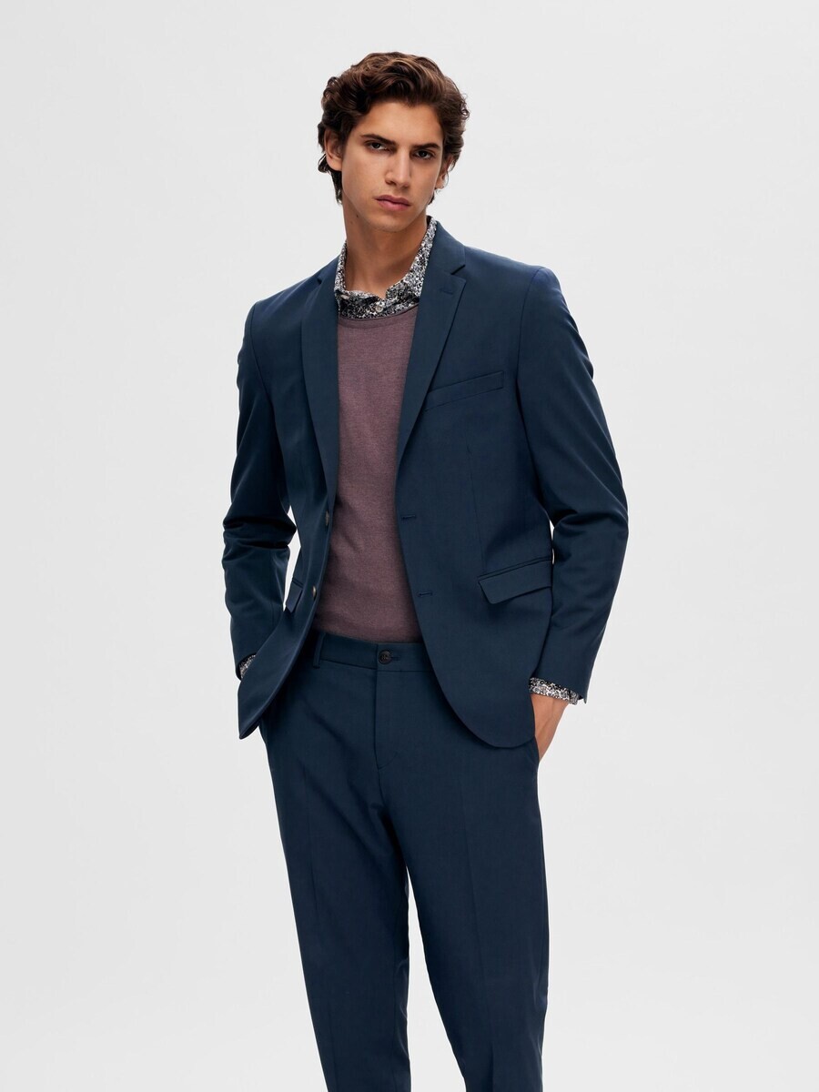 

Пиджак SELECTED HOMME Slim fit Business Blazer SLHLiam, темно-синий