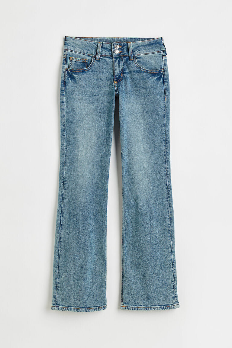 

Расклешенные низкие джинсы H&M, синий