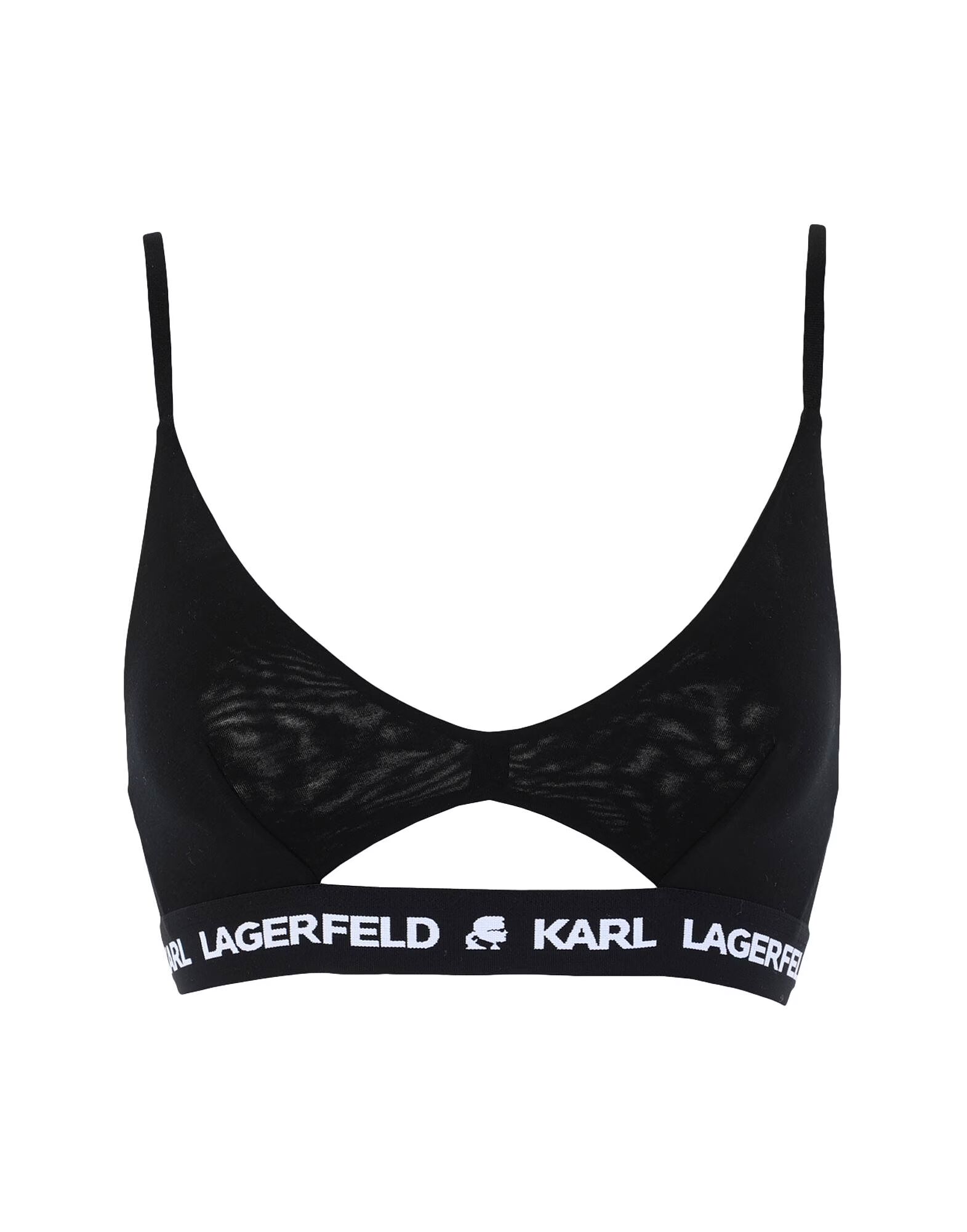 

Бюстгальтер Peephole Logo Bra Karl Lagerfeld, черный