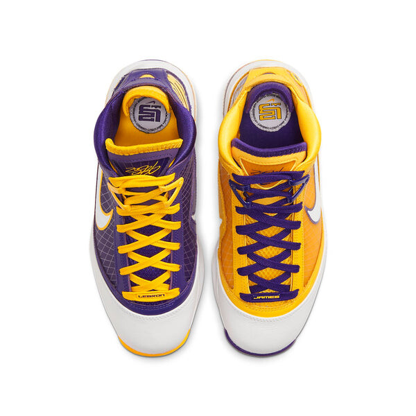 Кроссовки lebron 7 qs Nike, желтый — фото 4