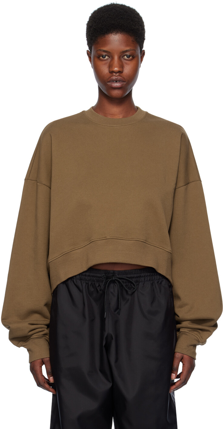 

Коричневый спортивный свитшот Wardrobe.Nyc