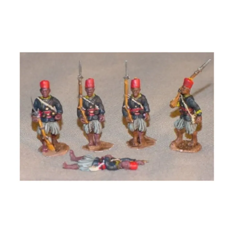 

Сенегальские тиралеры — охранники и раненые (28 мм), Colonial Wars Troops (28mm) (Reviresco)