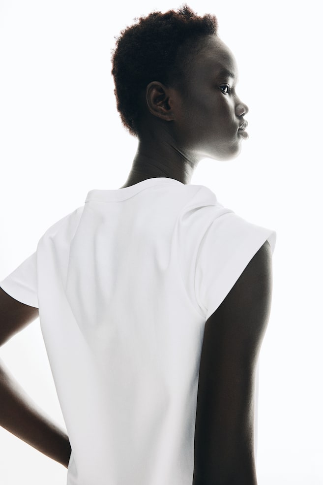 

Хлопковая футболка H&M, белый