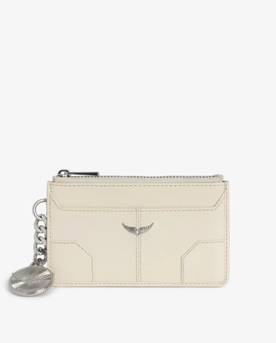 

Sunny Pass женский белый кожаный держатель для карт Zadig & Voltaire