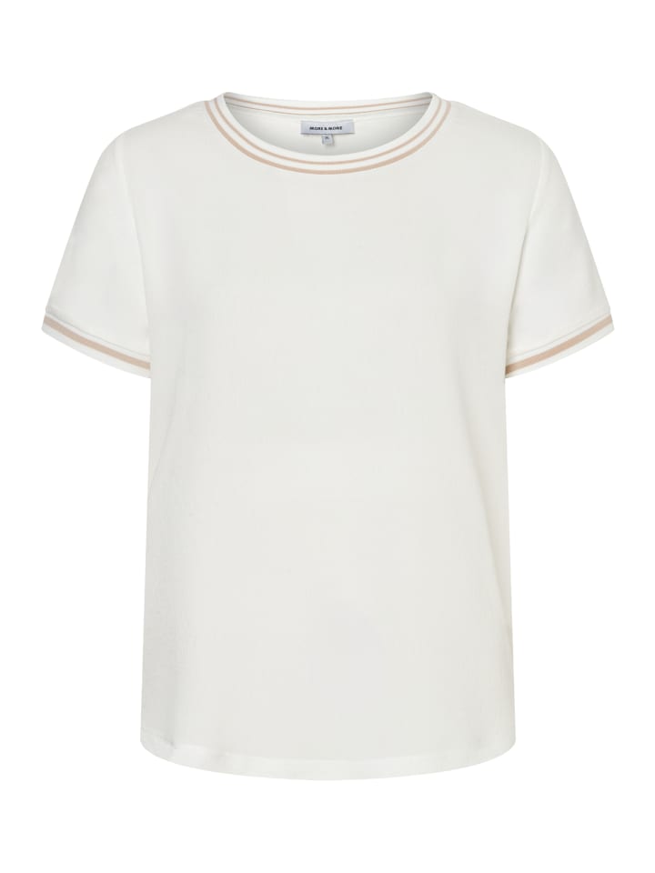 

More & More Блузка-рубашка с контрастной отделкой кремового цвета