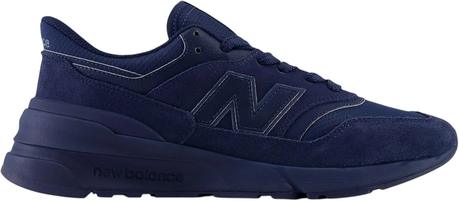 Кроссовки New Balance 997 для мужчин, спортивная обувь, замша, повседневные, удобные, легкие, на шнуровке, стильные, универсальные, темно-синий