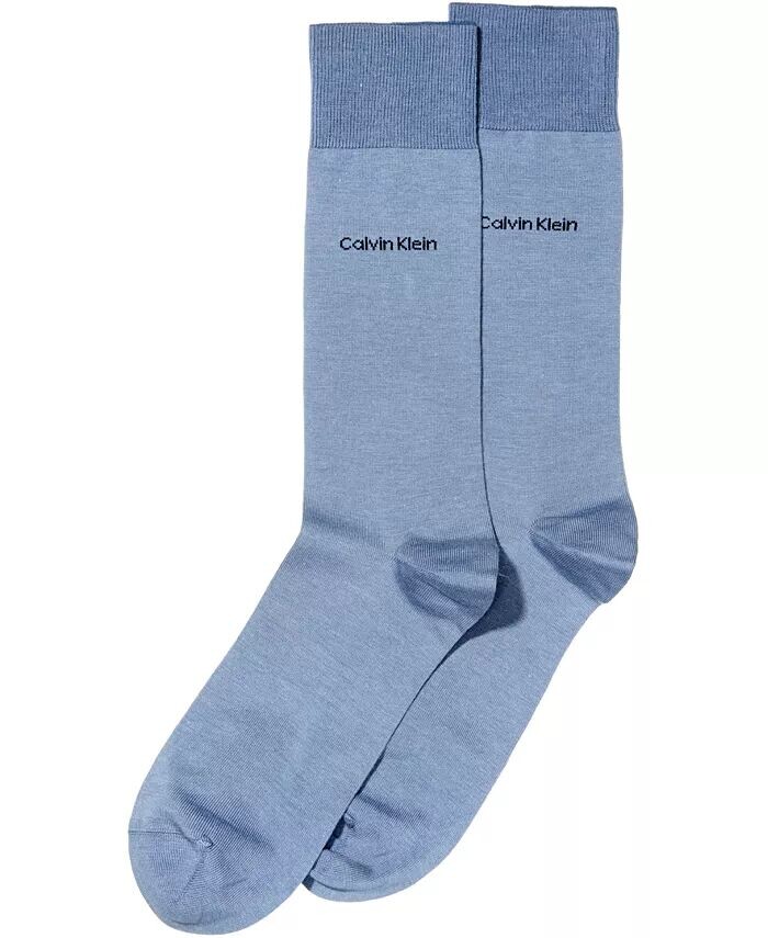 

Носки мужские, Giza Cotton Flat Knit Crew Calvin Klein, синий