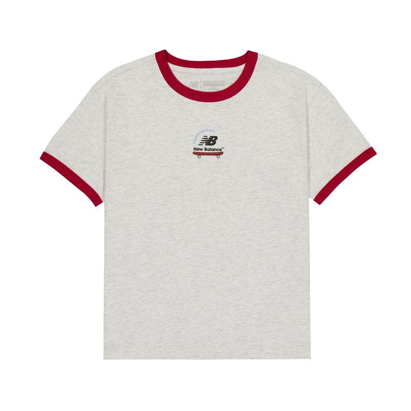 

Футболка NB Light Gray LGR для детей 3-7 лет New Balance, светло-серый