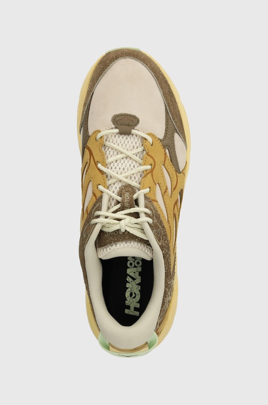 Кроссовки Clifton L Suede TP Hoka, зеленый — фото 4