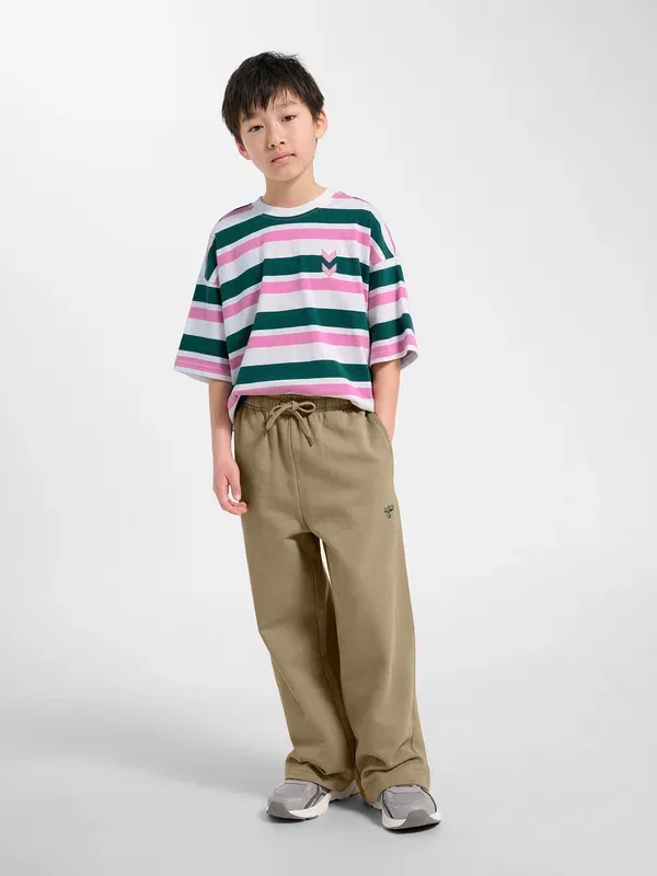 Толстовка спортивная Hummel Hmljr jump boxy tracksuit bottoms, серебристая норка