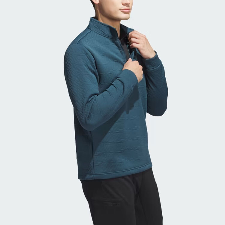 Толстовка DWR мужская темно-синяя Adidas, синий — фото 4