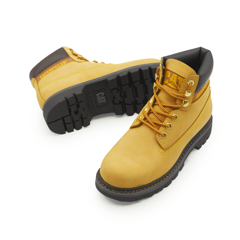 CAT Outdoor Mountaineering Travel Casual Shoes Mountaineering Shoes Classic Yellow Boots Short Martin Boot Unisex — фото 4